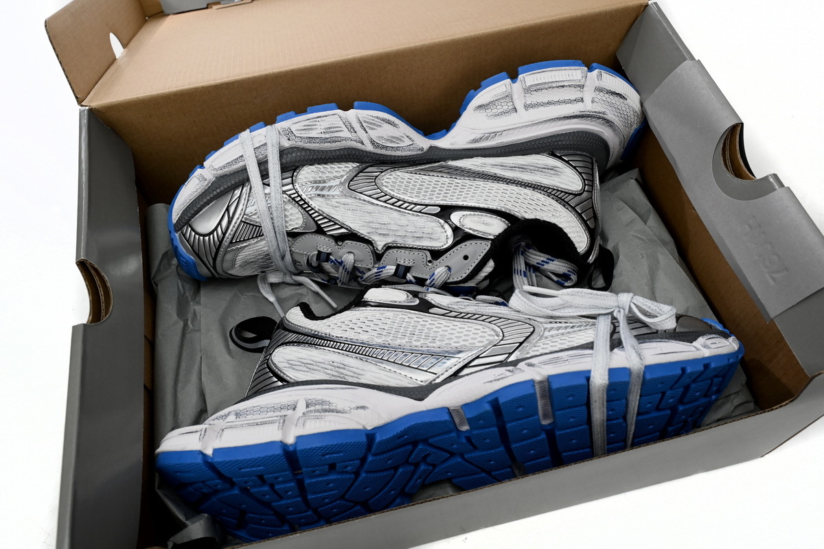 Coco Shoes Balenciaga 3XL Sneaker in Black And White Blue 734734W3RB70226 - Cocoshoesvip.net