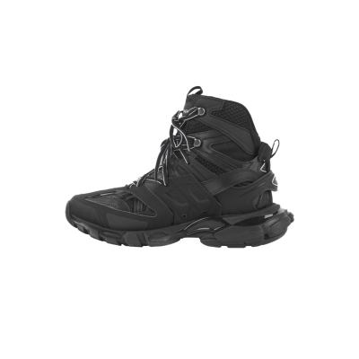 Balenciaga Track High Black Mesh and Rubber 654867W3CP31000 01