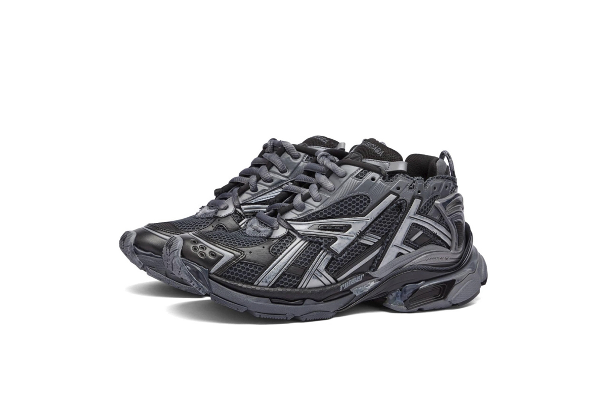 Coco Shoes Balenciaga Runner Dark Grey Black 677403W3RBR1515 - Cocoshoesvip.net