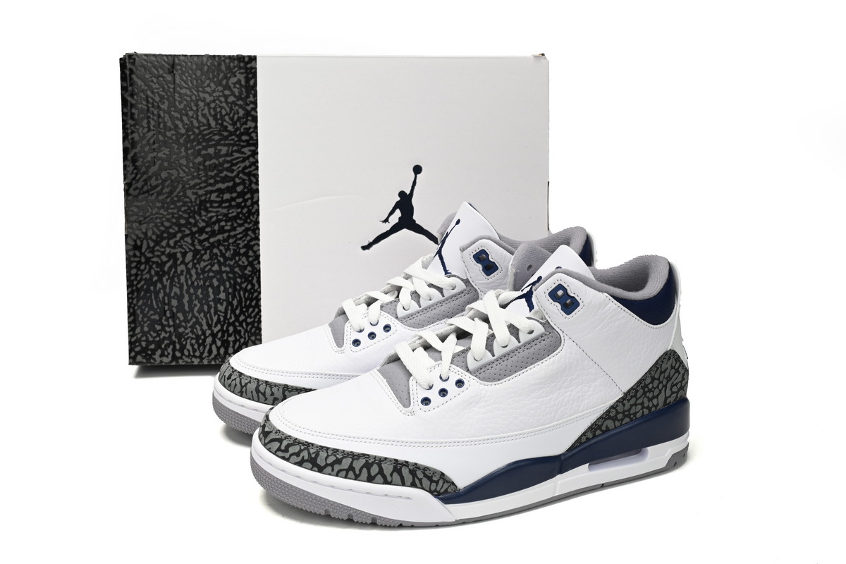 Coco Shoes Jordan 3 Retro Midnight Navy CT8532-140 - Cocoshoesvip.net