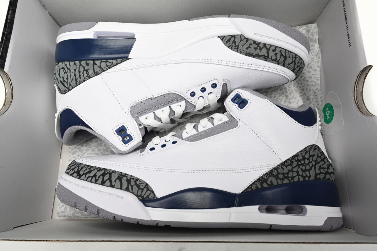 Coco Shoes Jordan 3 Retro Midnight Navy CT8532-140 - Cocoshoesvip.net