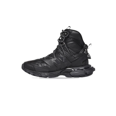 Balenciaga Track High Black Leather and Rubber 654867W2FC51000 01