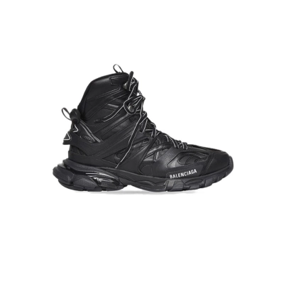 Balenciaga Track High Black Leather and Rubber 654867W2FC51000 02