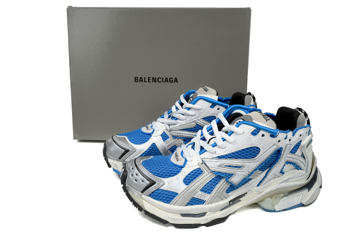 Coco Shoes Balenciaga Runner Blue Grey 677403W3RB34912 - Cocoshoesvip.net