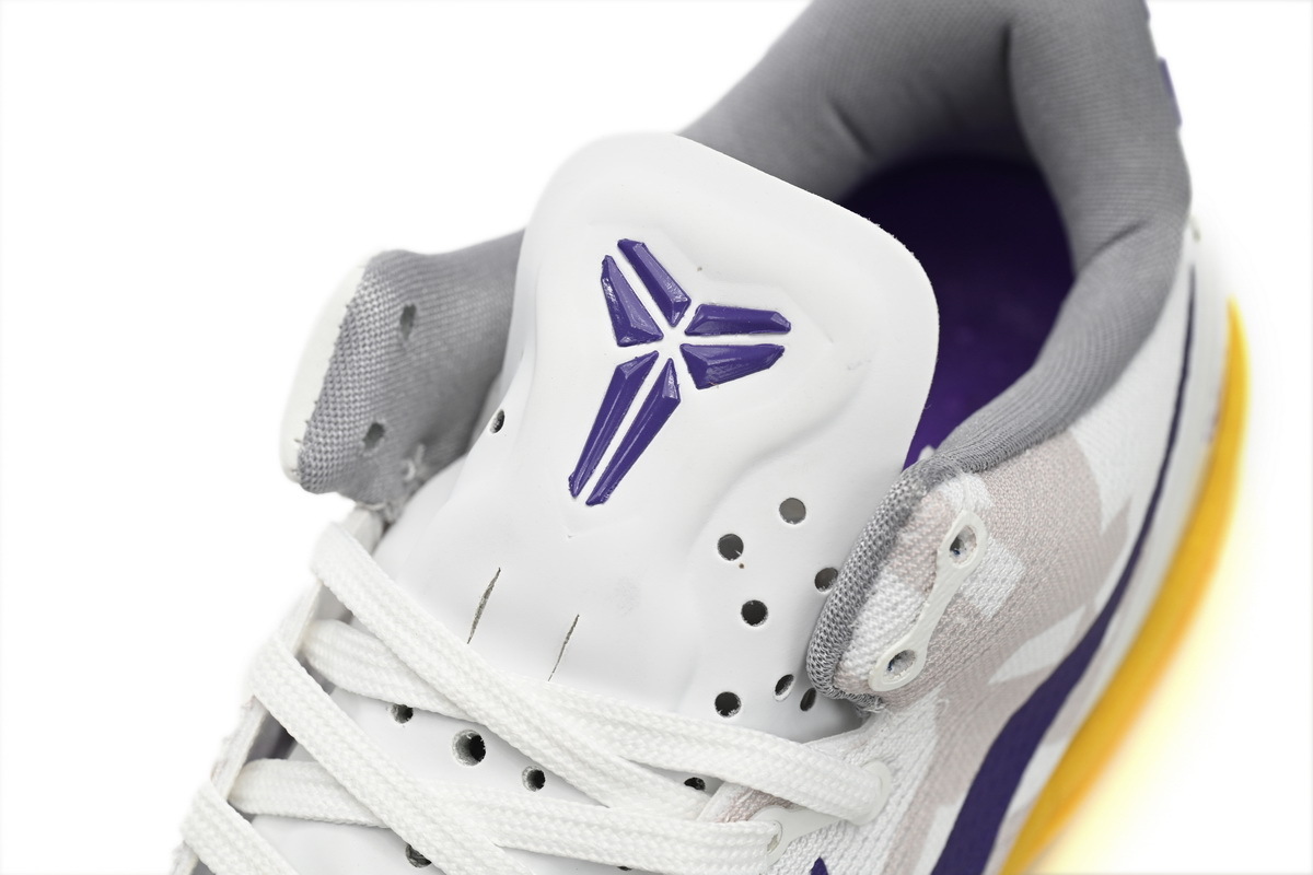 Coco Shoes Nike Kobe 8 Low White Purple Yellow 555035-101 - Cocoshoesvip.net