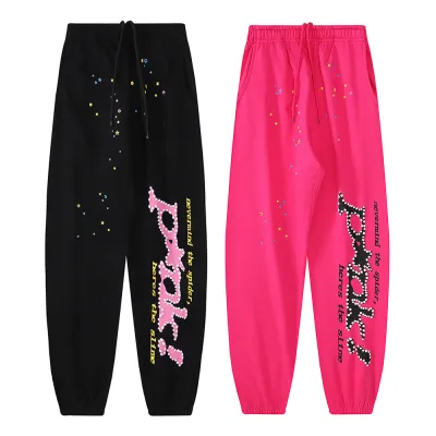 Sp5der Young Thug Black Punk Sweatpant 01