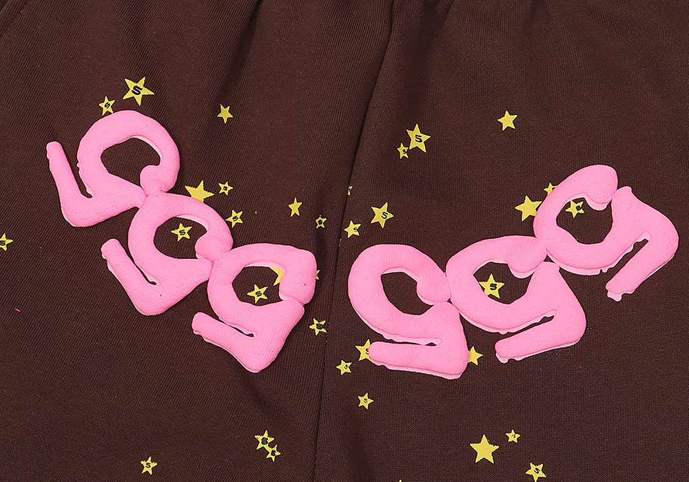 Coco Shoes Sp5der Angel Number Sweatpants Brown SS22 - Cocoshoesvip.net