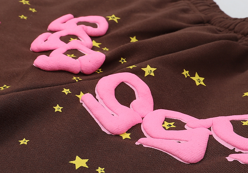 Coco Shoes Sp5der Angel Number Sweatpants Brown SS22 - Cocoshoesvip.net