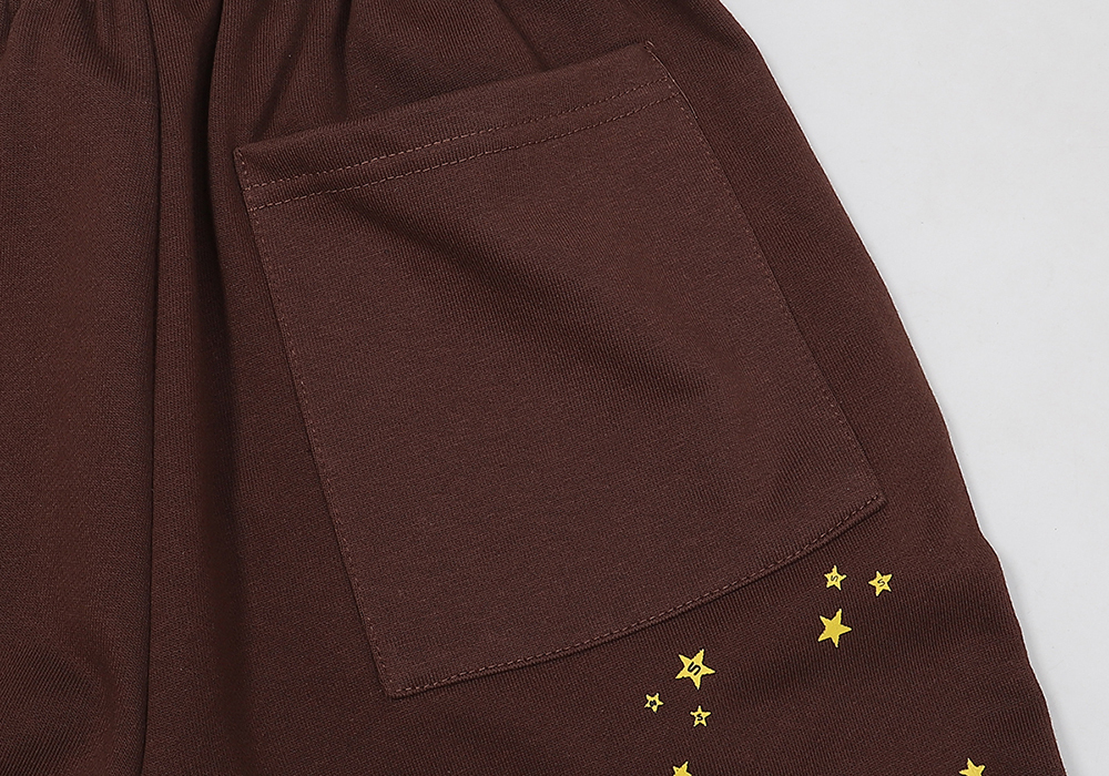 Coco Shoes Sp5der Angel Number Sweatpants Brown SS22 - Cocoshoesvip.net