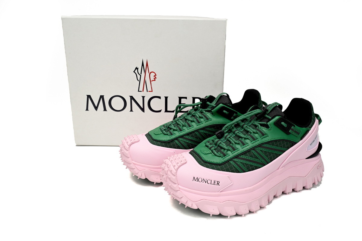 Coco Shoes Moncler Trailgrip Gore-Tex Low Pink Green 4M00230M2058-P48 - Cocoshoesvip.net