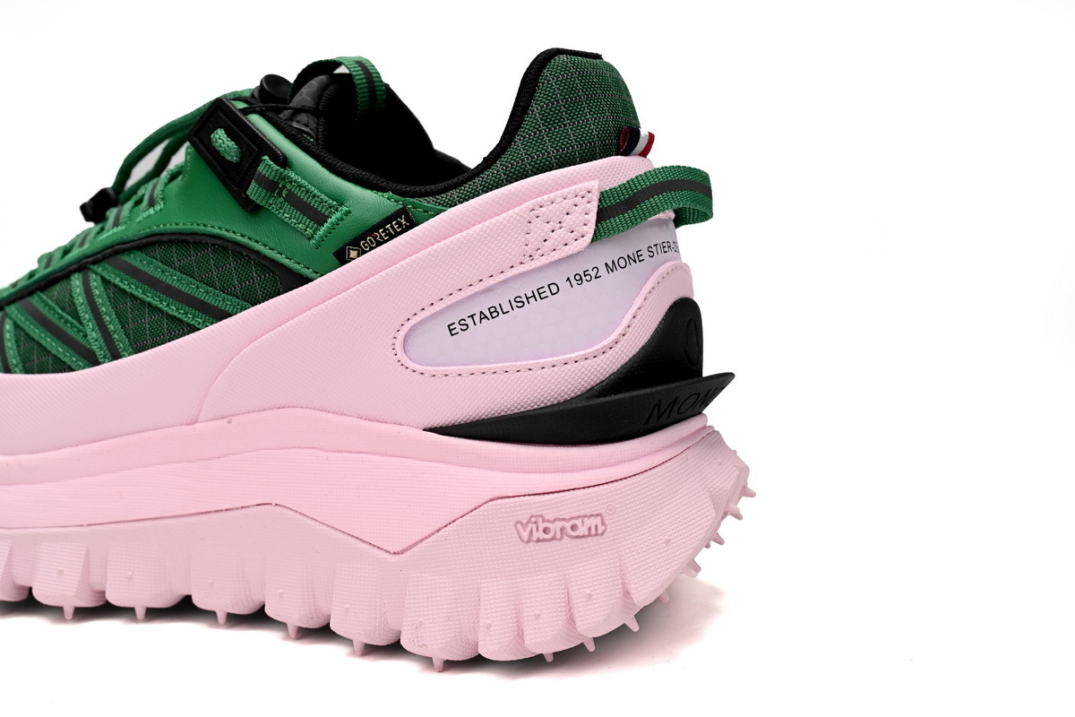 Coco Shoes Moncler Trailgrip Gore-Tex Low Pink Green 4M00230M2058-P48 - Cocoshoesvip.net