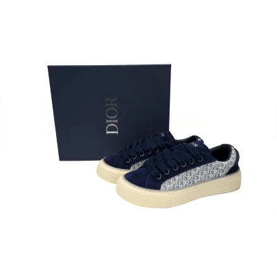 Coco Shoes Dior B33 Sneaker Navy Blue Oblique Jacquard 3SN303ZWN_H559 02