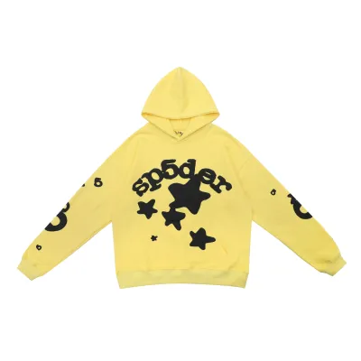 Sp5der Yellow Beluga Hoodie 01