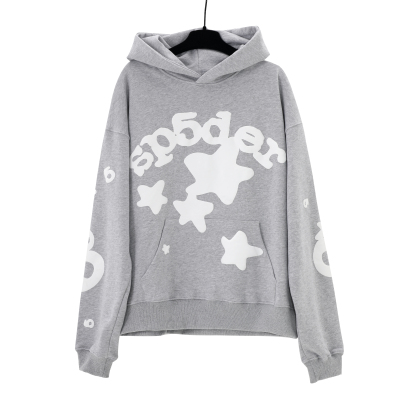 Sp5der Grey Beluga Hoodie 02