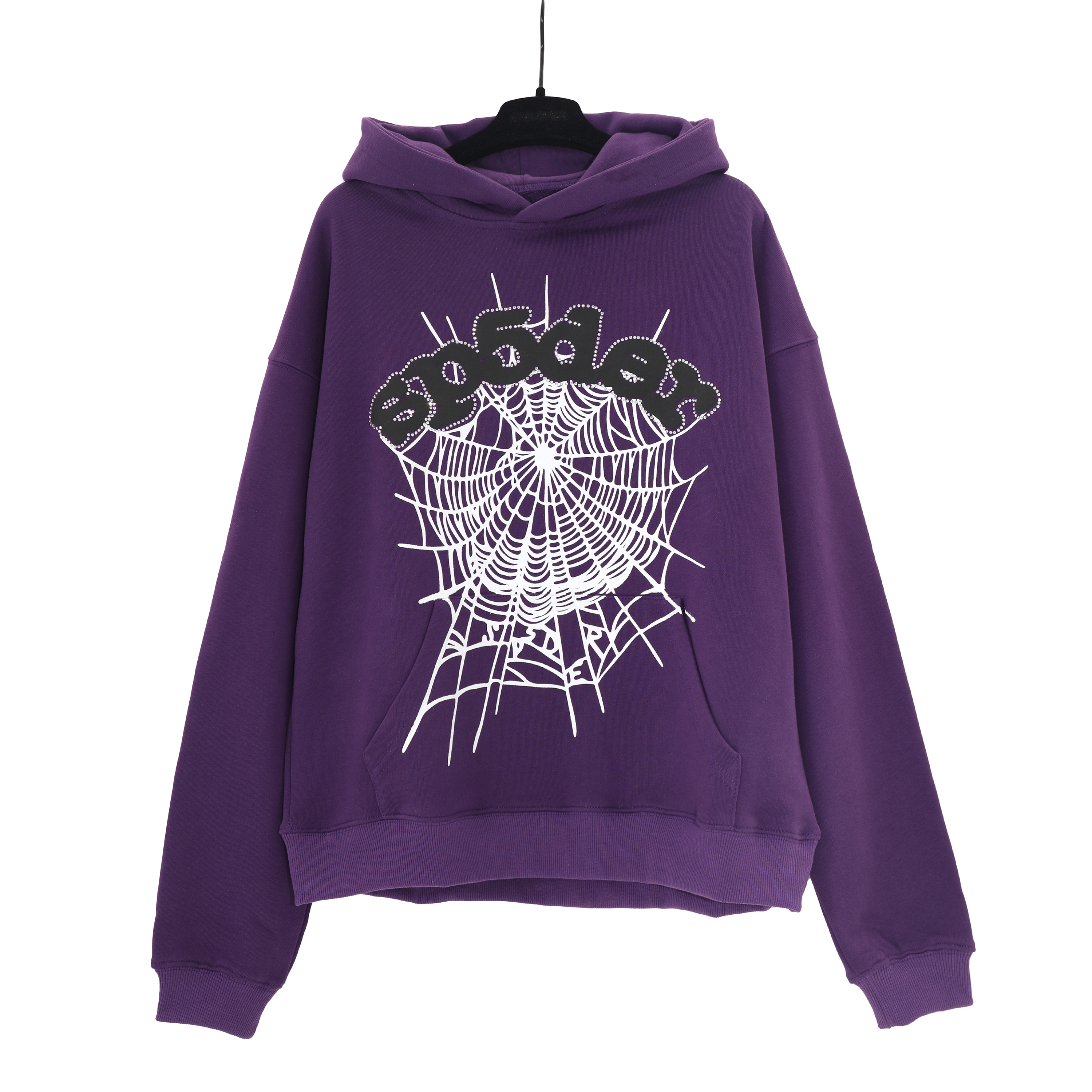 Coco Shoes Sp5der Spider Web Print Gothic Punk Purple Hoodie - Cocoshoesvip.net