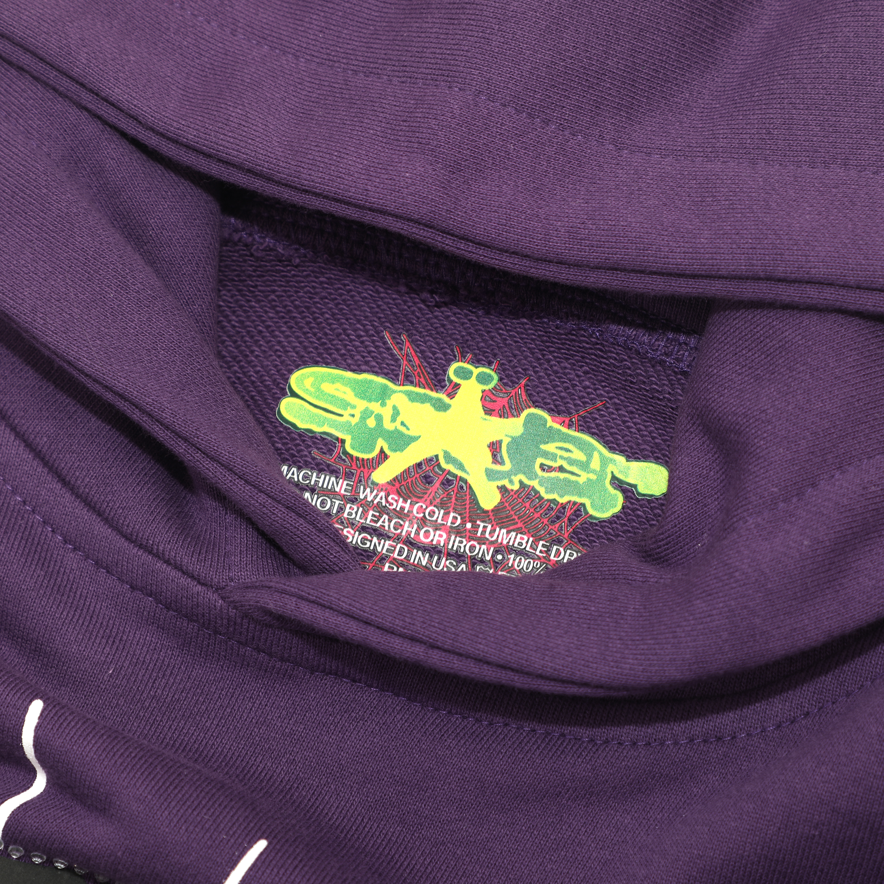 Coco Shoes Sp5der Spider Web Print Gothic Punk Purple Hoodie - Cocoshoesvip.net