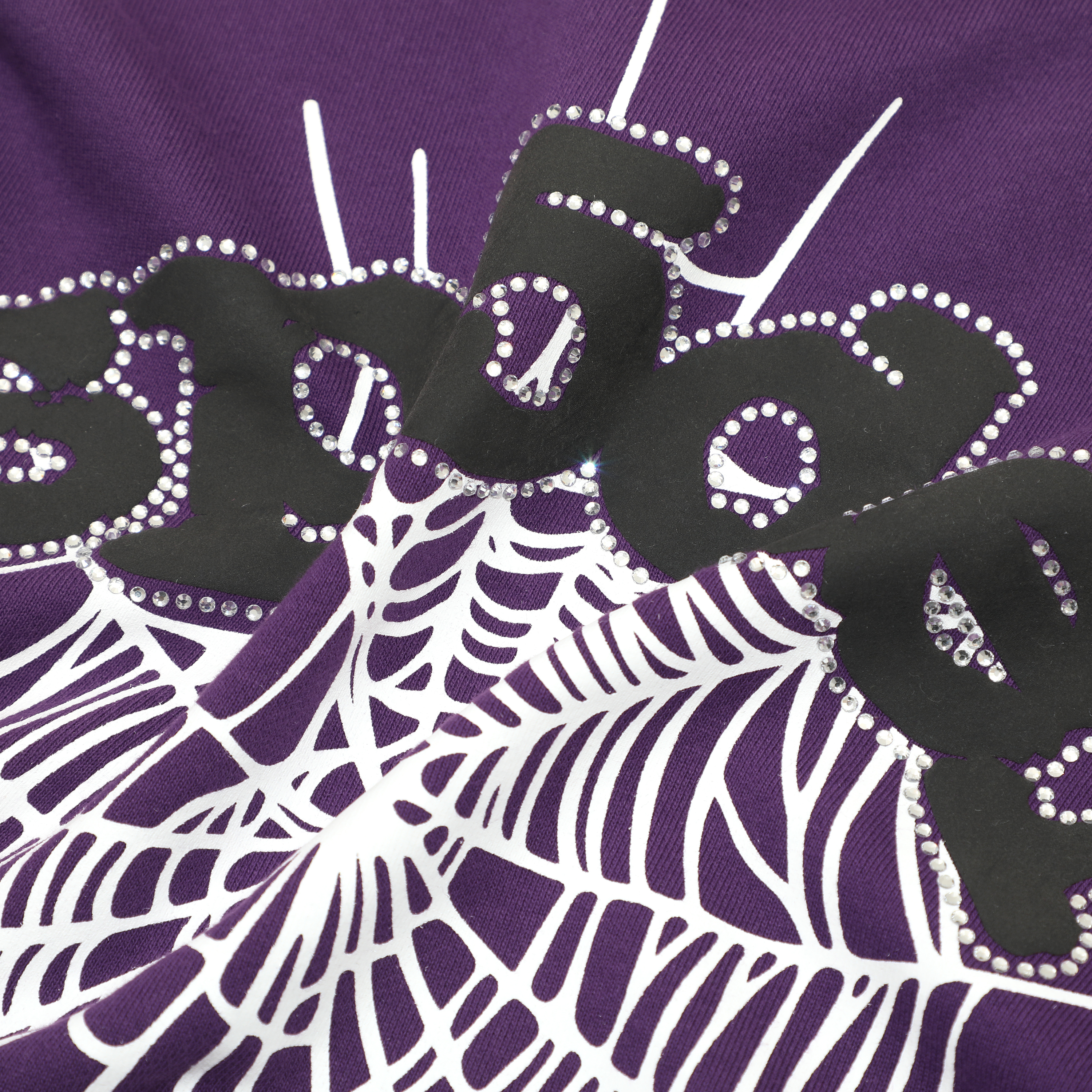 Coco Shoes Sp5der Spider Web Print Gothic Punk Purple Hoodie - Cocoshoesvip.net