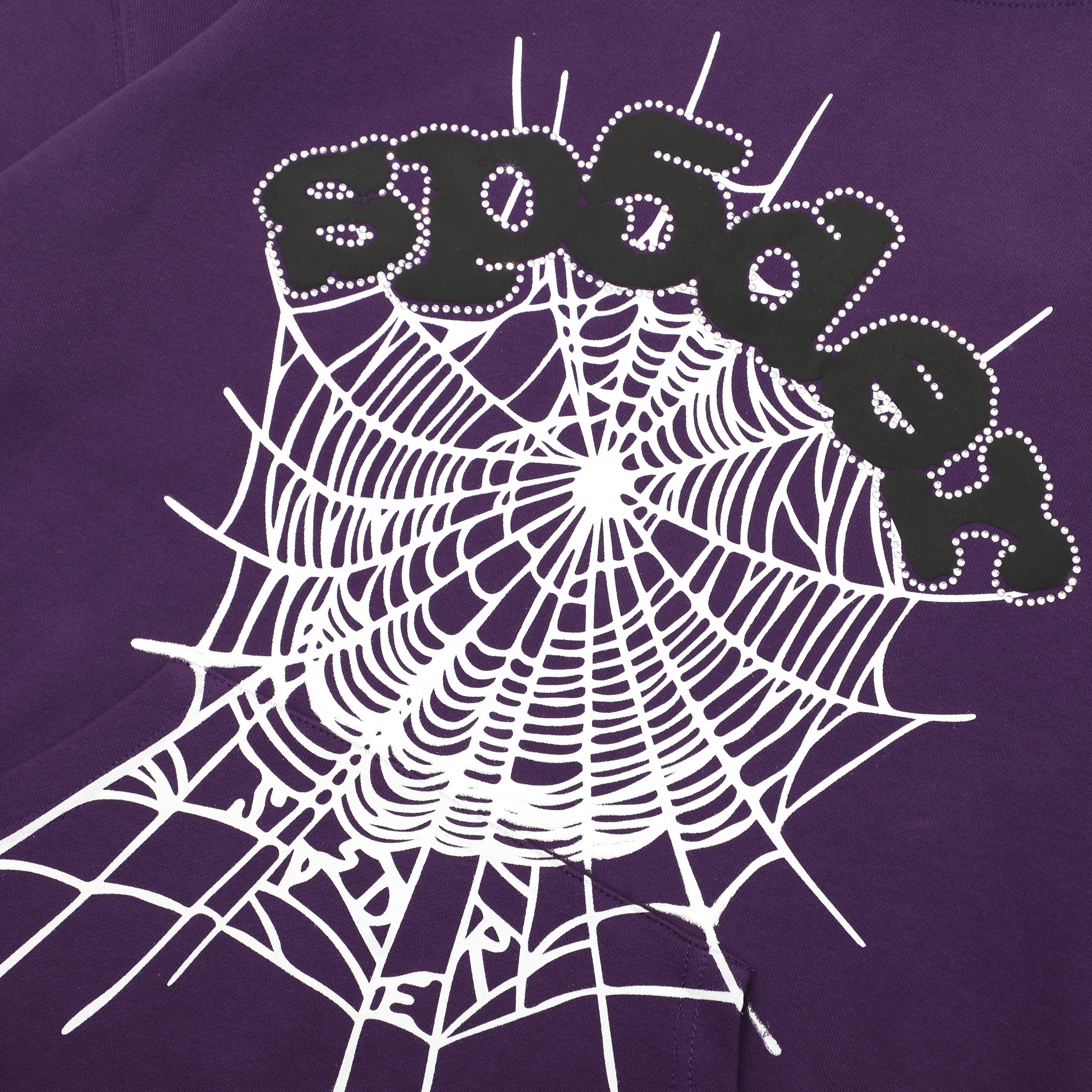 Coco Shoes Sp5der Spider Web Print Gothic Punk Purple Hoodie - Cocoshoesvip.net