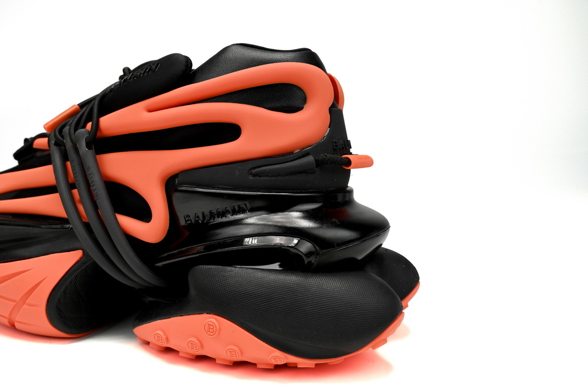 Coco Shoes Balmain Unicorn Low-Top Orange Black YM1VJ309KNCA - Cocoshoesvip.net