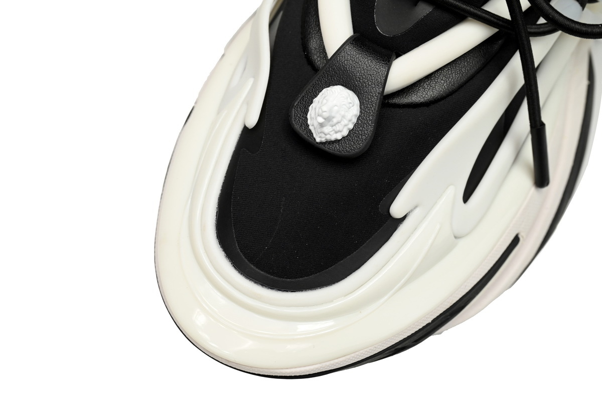 Coco Shoes Balmain Unicorn Low-Top Black White AM1VJ309KNOC  - Cocoshoesvip.net