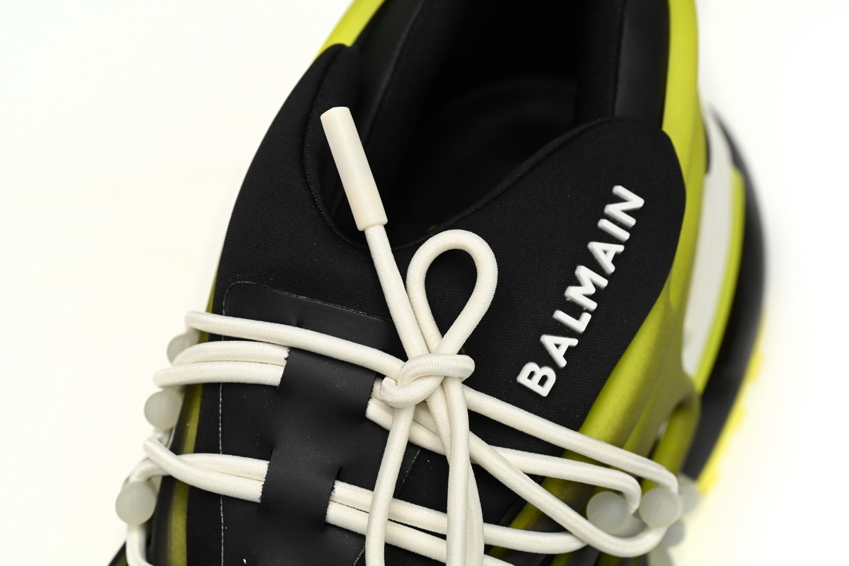 Coco Shoes Balmain Unicorn Low-Top Black Yellow YM0VJ309KNET - Cocoshoesvip.net