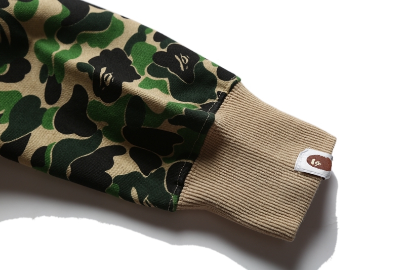 Coco Shoes BAPE Color Camo Shark Full Zip Hoodie Green 1J80-115-009 - Cocoshoesvip.net