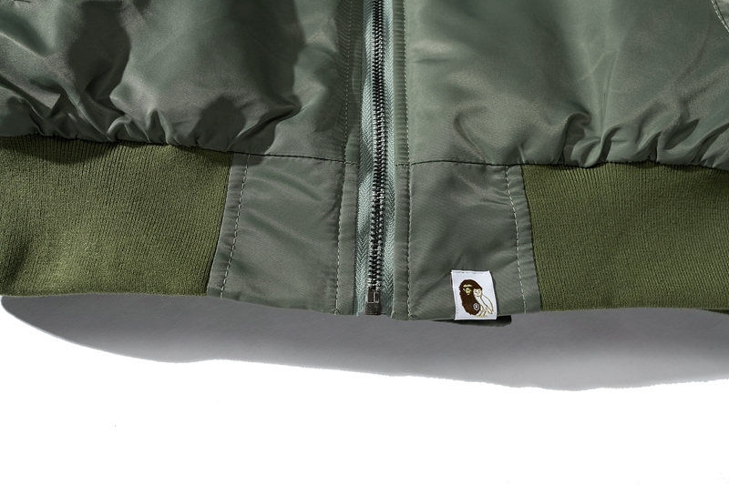 Coco Shoes BAPE x OVO Loose Fit MA-1 Jacket Olive Drab 1I73-141-902 - Cocoshoesvip.net