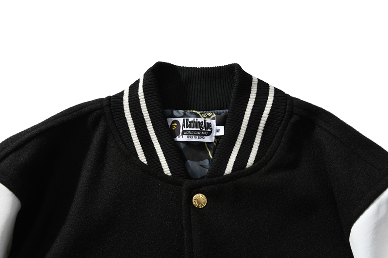 Coco Shoes BAPE x OVO Varsity Jacket Black - Cocoshoesvip.net