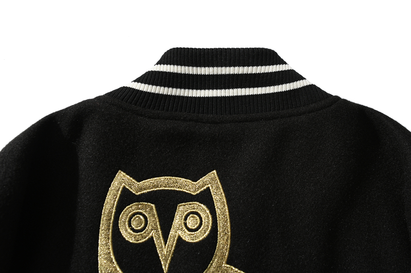 Coco Shoes BAPE x OVO Varsity Jacket Black - Cocoshoesvip.net