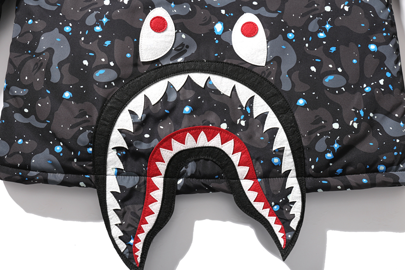 Coco Shoes BAPE Space Camo Shark M-65 Jacket Black - Cocoshoesvip.net