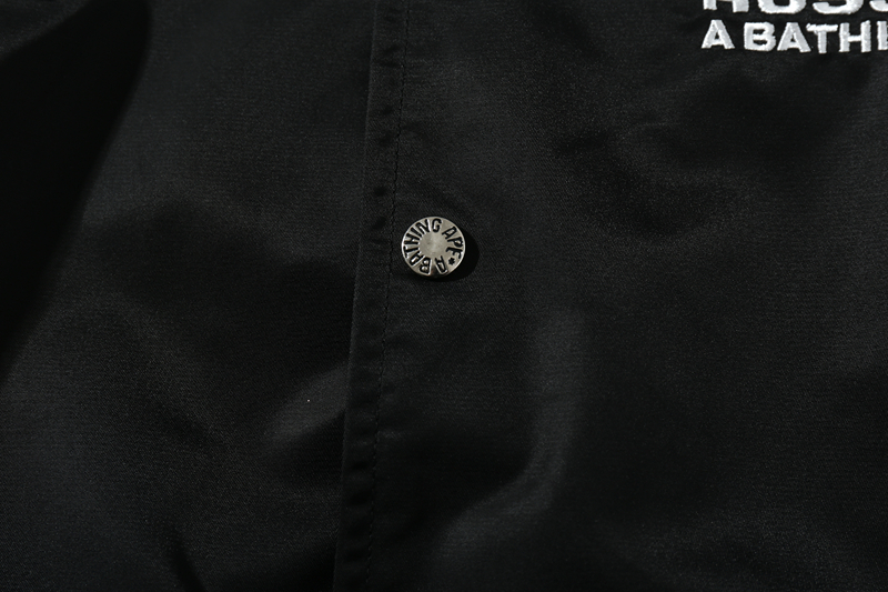 Coco Shoes BAPE x Russell College Varsity Jacket Black - Cocoshoesvip.net