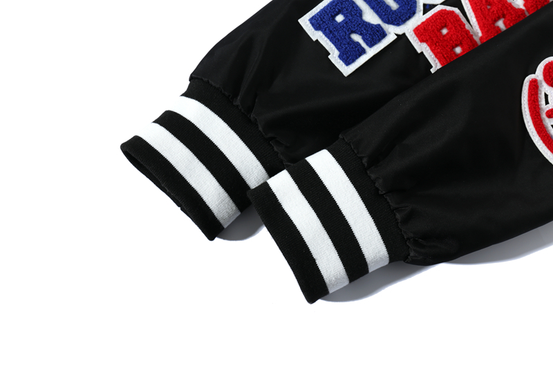 Coco Shoes BAPE x Russell College Varsity Jacket Black - Cocoshoesvip.net