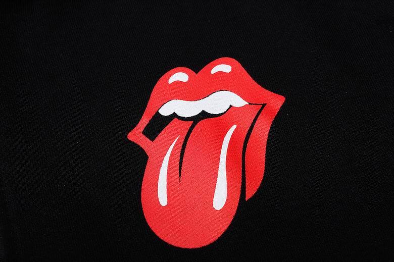 Coco Shoes Chrome Hearts × The Rolling Stones Red Tongue Cross Zip Up Hoodie Black/Red - Cocoshoesvip.net