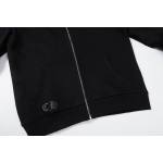 Coco Shoes Chrome Hearts × The Rolling Stones Red Tongue Cross Zip Up Hoodie Black/Red - Cocoshoesvip.net
