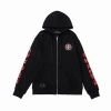 Chrome Hearts Made In Hollywood Plus Cross Zip Up Hoodie Black/Red