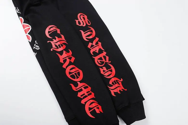 Coco Shoes Chrome Hearts Made In Hollywood Plus Cross Zip Up Hoodie Black/Red - Cocoshoesvip.net