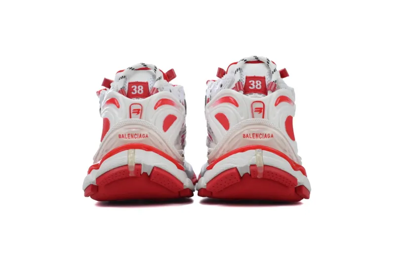 Balenciaga Runner White Red 677402W3RB29060