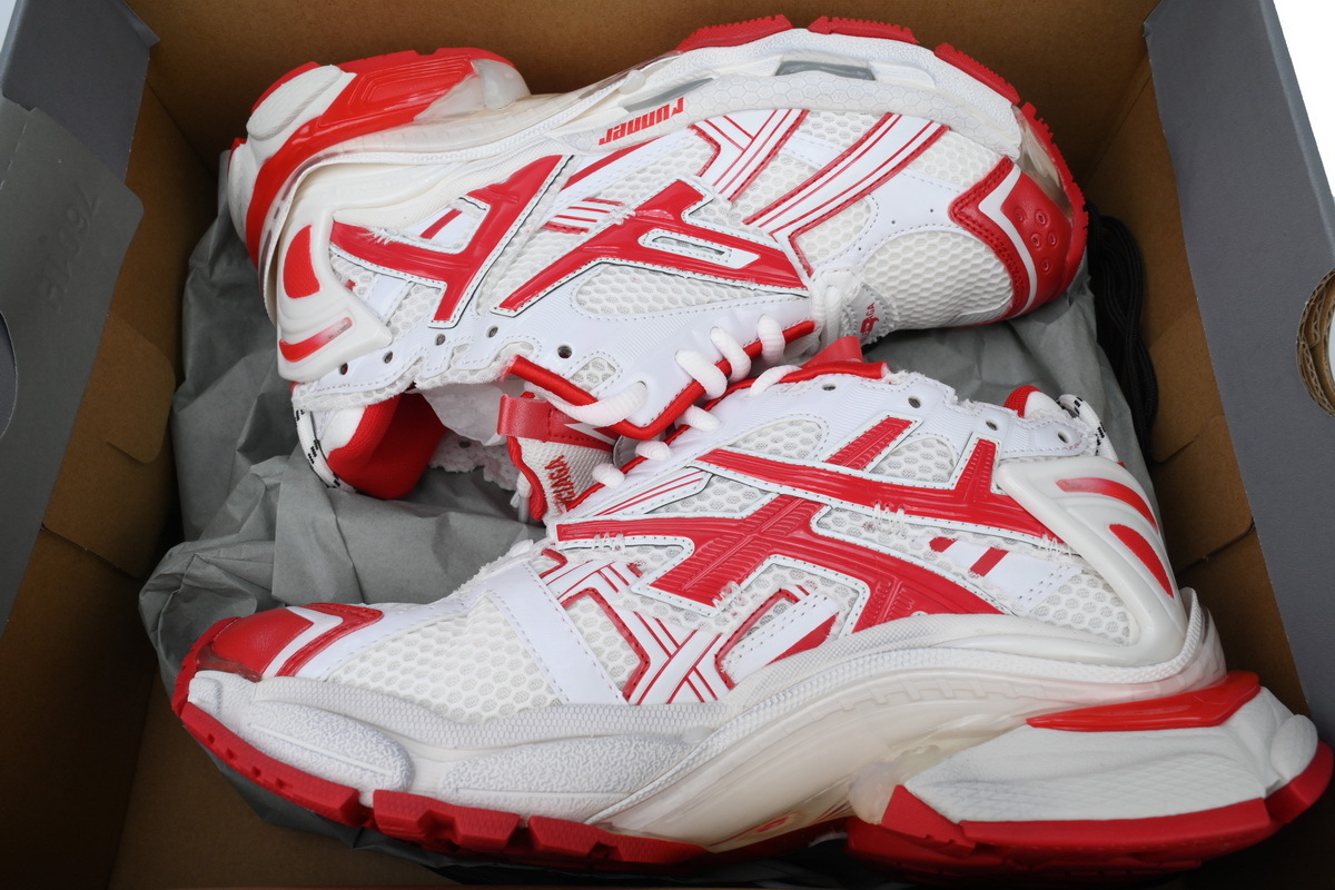 Balenciaga Runner White Red 677402W3RB29060