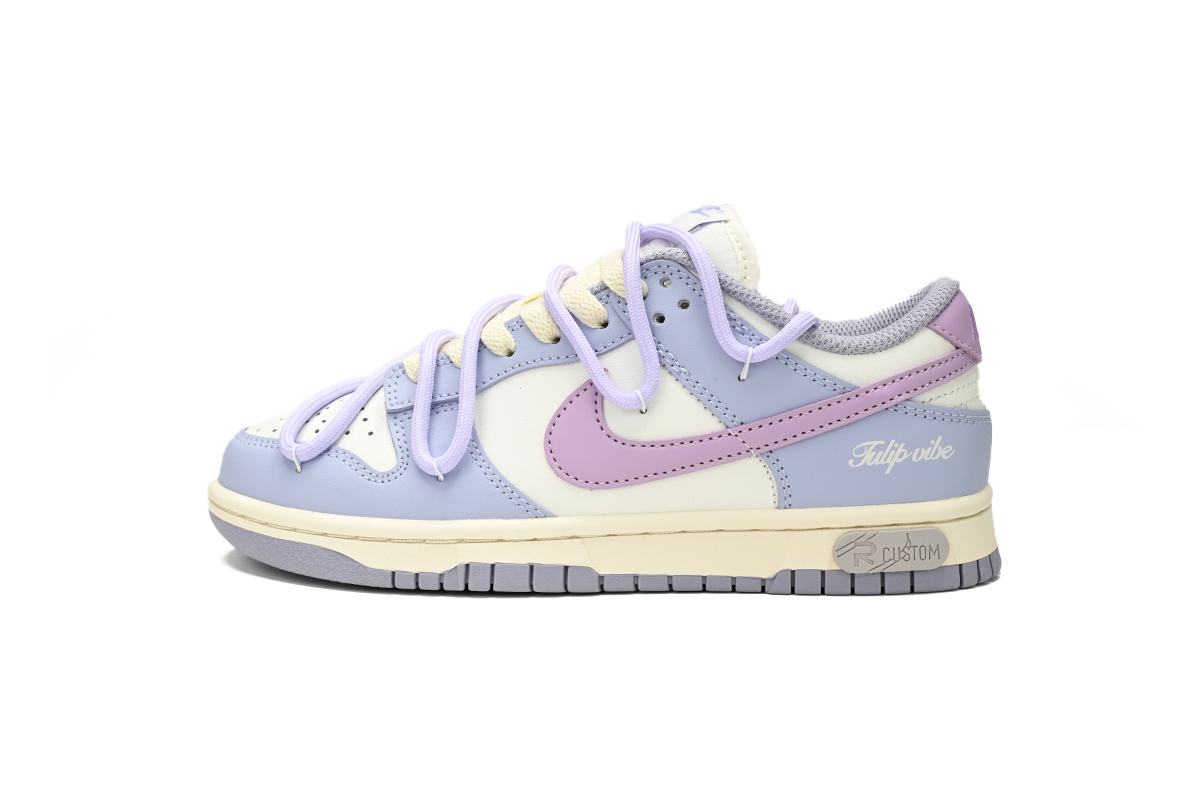 Coco Shoes Nike SB Dunk Low "Indigo Haze/Coral Chalk" (Limited customized) - Cocoshoesvip.net