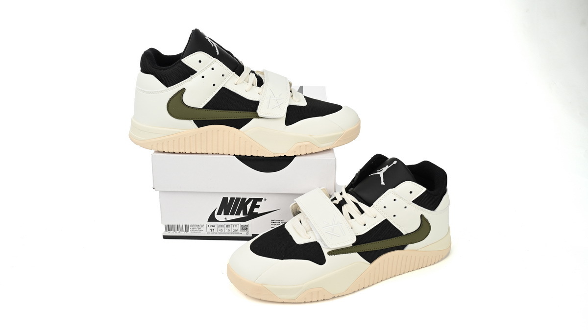 Coco Shoes Jordan Jumpman Jack TR Travis Scott Olive Green FZ8117-045 - Cocoshoesvip.net