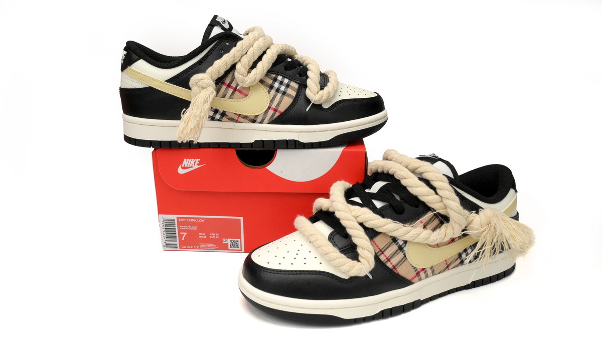 Coco Shoes Nike SB Dunk Low "Black White" Scottish Panda CW1590-100 (Limited customized) - Cocoshoesvip.net