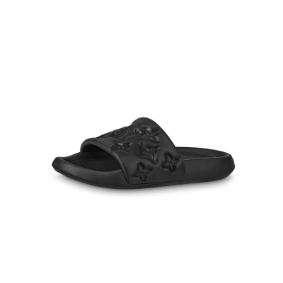 Coco Shoes Louis Vuitton Waterfront Mules Black 1A9FKO 01
