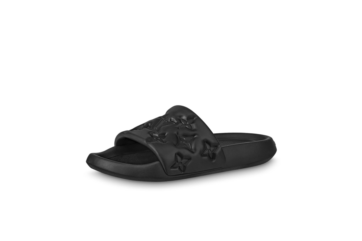 Coco Shoes Louis Vuitton Waterfront Mules Black 1A9FKO - Cocoshoesvip.net