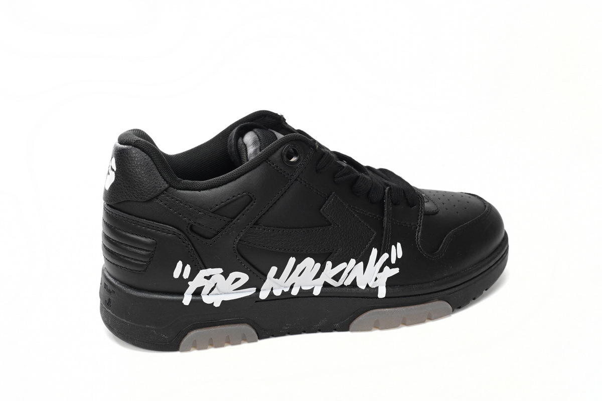 Coco Shoes OFF-WHITE OOO Low Tops "For Walking" Black White  OMIA189S21LEA0041001 - Cocoshoesvip.net