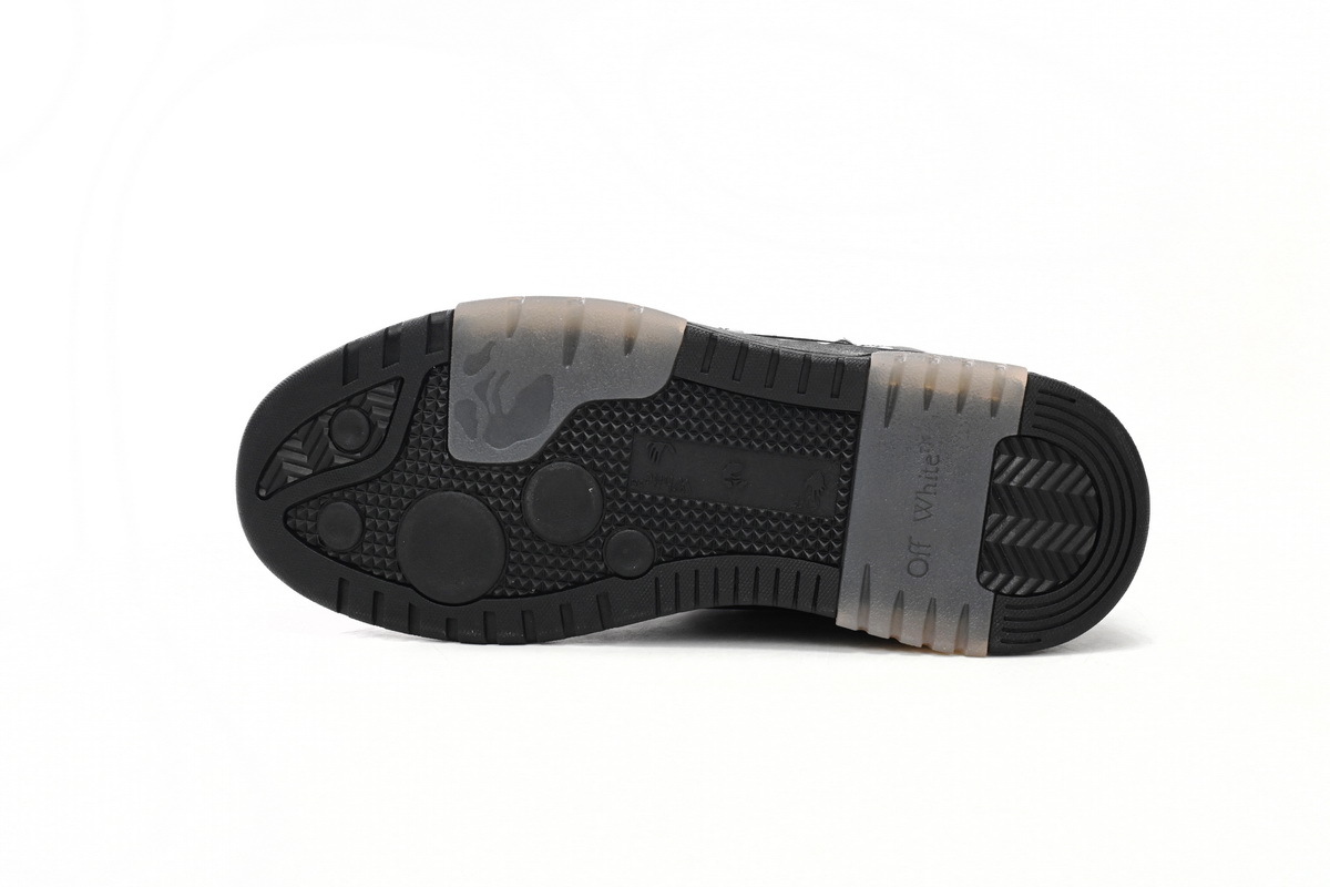 Coco Shoes OFF-WHITE OOO Low Tops "For Walking" Black White  OMIA189S21LEA0041001 - Cocoshoesvip.net