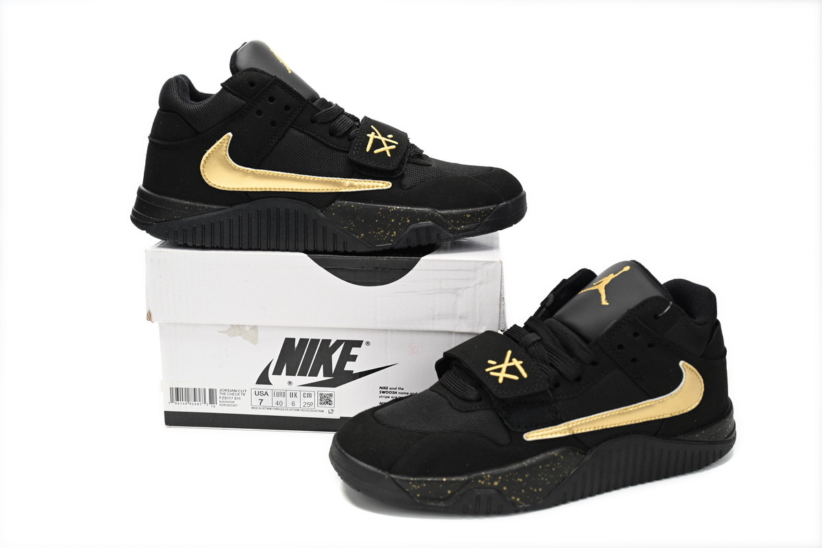 Coco Shoes Jordan Jumpman Jack TR Travis Scott Black Gold FZ8117-911 - Cocoshoesvip.net
