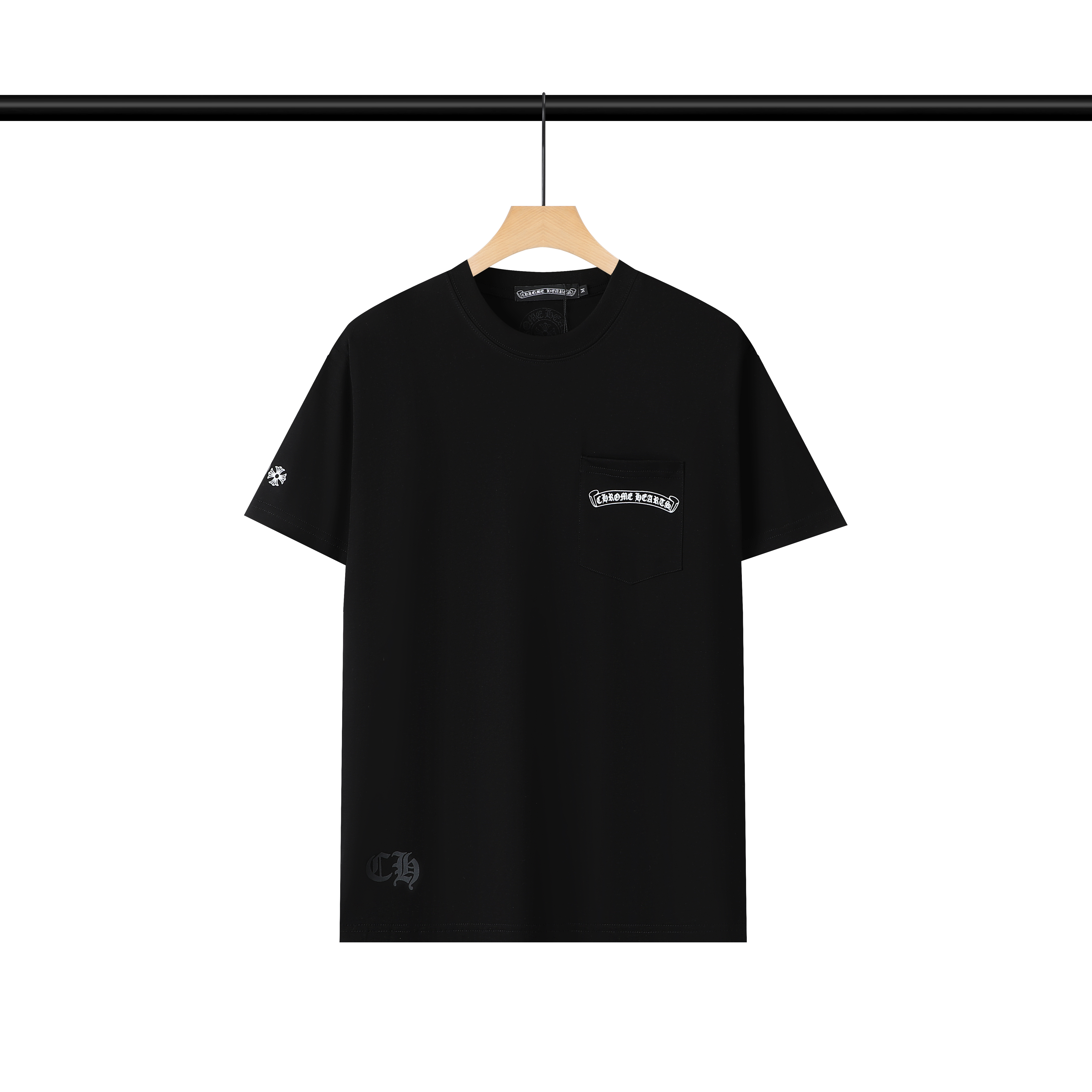 Coco Shoes Chrome Hearts Eye Chart Dagger T-shirt White/Black - Cocoshoesvip.net