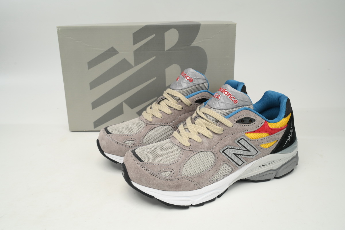 Coco Shoes New Balance 990 Red Yellow And Blue M990TS3 - Cocoshoesvip.net