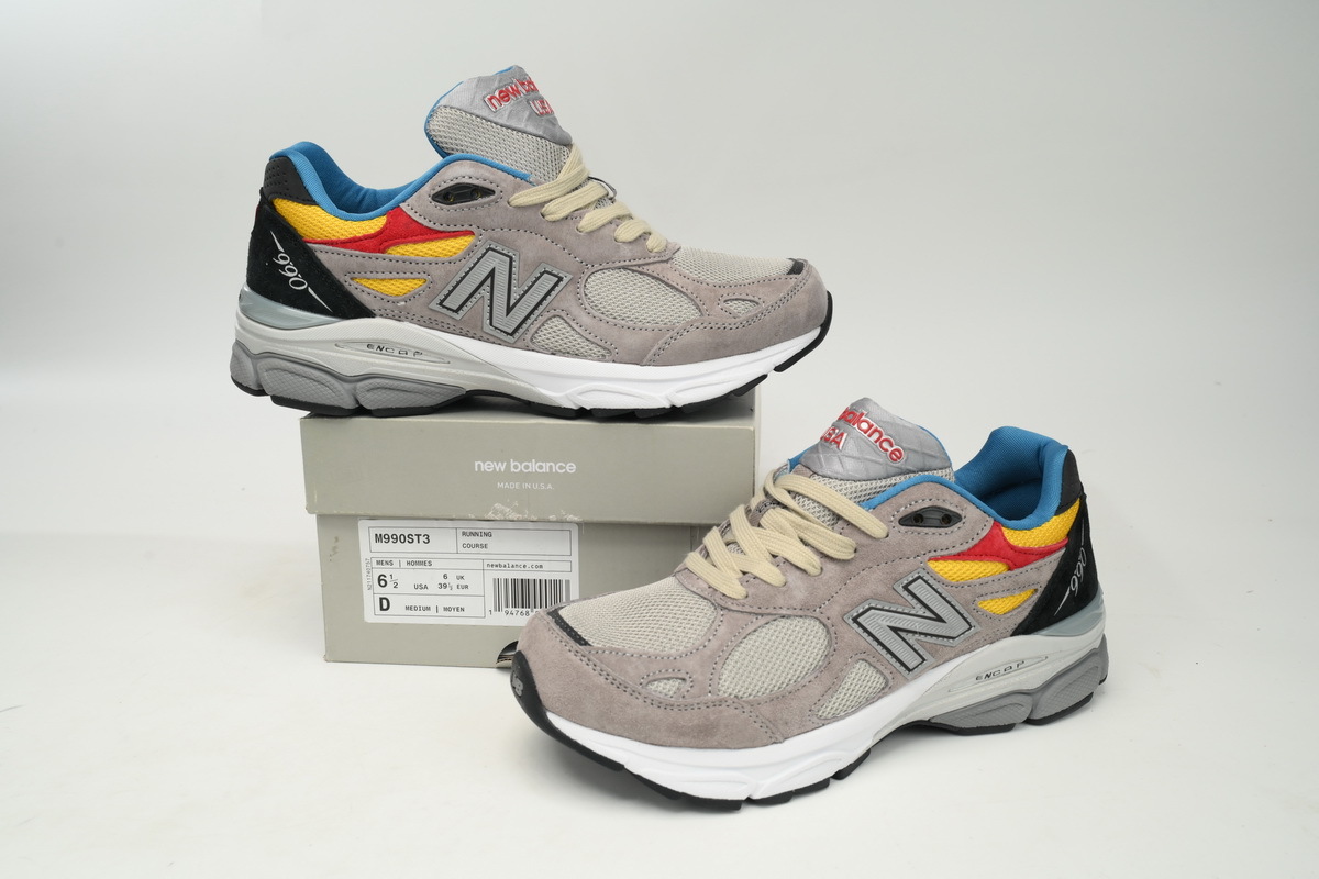 Coco Shoes New Balance 990 Red Yellow And Blue M990TS3 - Cocoshoesvip.net