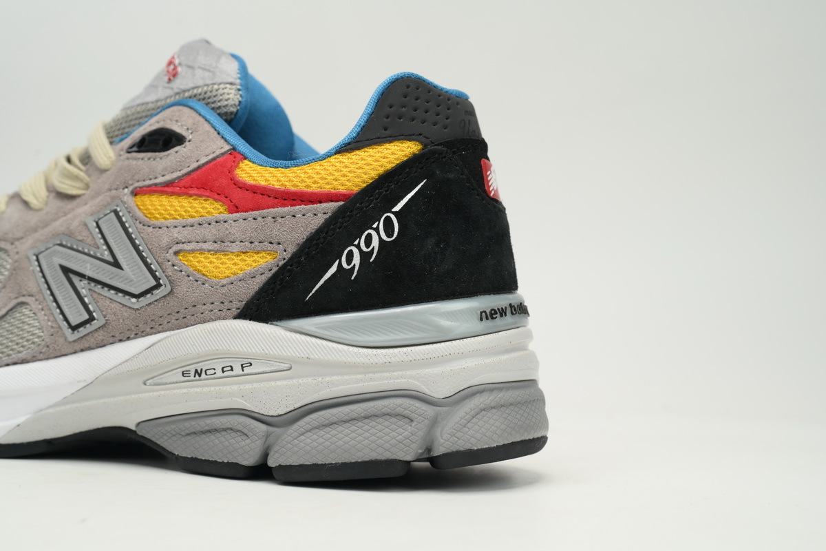 Coco Shoes New Balance 990 Red Yellow And Blue M990TS3 - Cocoshoesvip.net